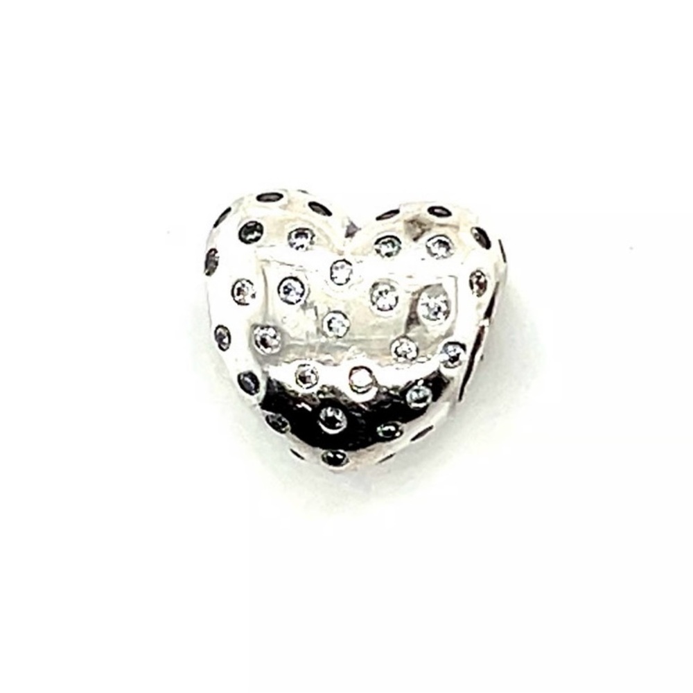 Pandora Silver Heart Studded charm